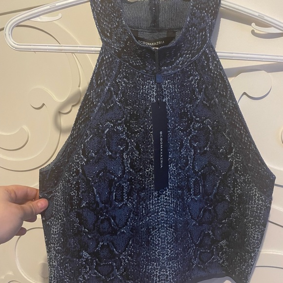 BCBG snake print crop top - Picture 1 of 3